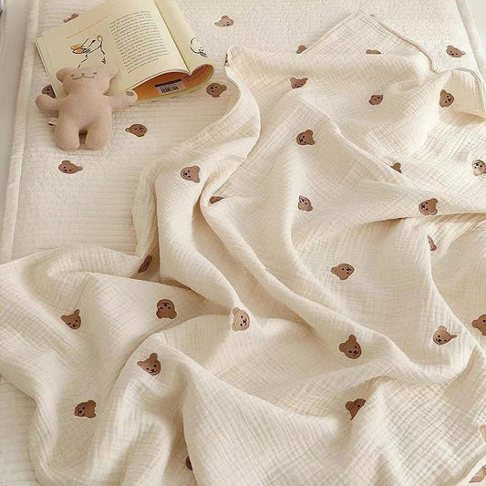 Embroided cotton blanket - Cambout
